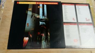 Depeche Mode Black Celebration Lp Uk 1986 Stumm 26 Embossed Sleeve Vinyl Ex/ex
