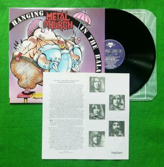 Metal Church - Hanging In The Balance ' 93 korea vinyl lp NM - / NM -,  NM 5