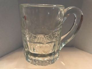 Stewart’s Root Beer Vintage Glass Embossed Rare Variation Mug