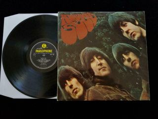 The Beatles Rubber Soul Lp Uk 1st Press Mono Pmc 1267 - 1/ - 1 Loud Cut Vg,