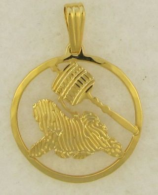 Tibetan Terrierl Jewelry Gold Pendant By Touchstone