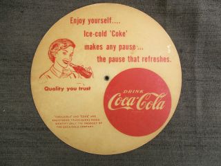 Vintage 1964 Coca - Cola Texas,  Mexico,  Oklahoma Dist - O - Map Mileage Calculator