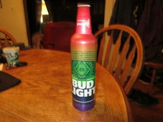 Bud Light Rainbow Pride Aluminum Beer Bottle Rare