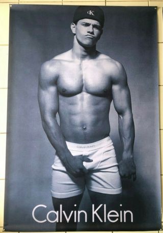 2 Marky Mark Wahlberg 27x40 BANNER Calvin Klein ADs poster set vintage style 3