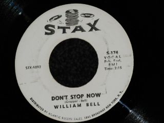 William Bell Stax Promo Vg,  Northern Soul 45 Don 