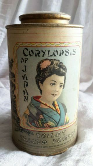 Corylopsis Of Japan Antique Toilet Talcum Powder Geisha Femininity Woman Product