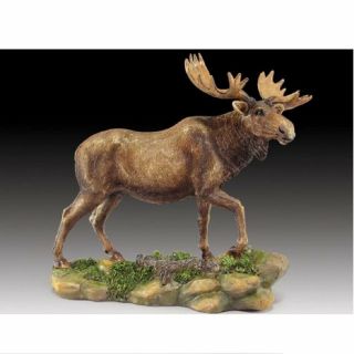 Moose With Base Figurine