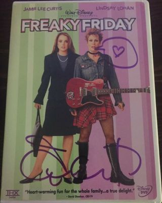 Jamie Lee Curtis Signed Autographed Freaky Friday Dvd Walt Disney