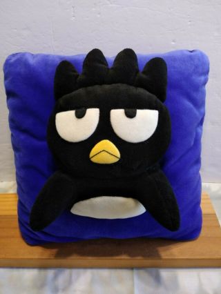Badtz Maru 3d Plush Throw Pillow 13 " X 13 "