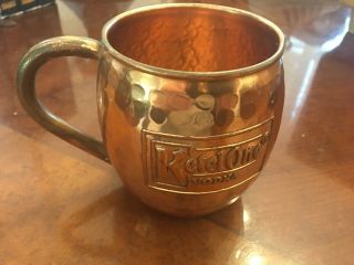 Ketel One Vodka Moscow Mule Copper Mug Hammered Cup Rare