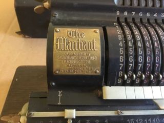 Antique 1911 Marchant Calculating Machine Co.  Oakland Ca Machine With Case