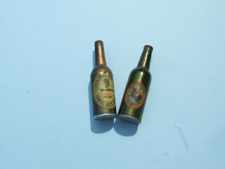 Guinness & Holsten Miniature Beer 2 Advertising Miniature Cigarette Lighters