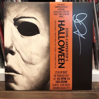 John Carpenter - Signed Halloween Mondo Rare 2013 Splatter Vinyl Soundtrack Lp
