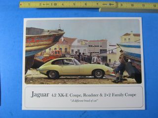1967 Jaguar 4.  2 Xk - E Coup Roadster 2,  2 Brochure