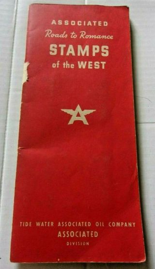 Vintage Stamps Of The West Full Complete Book Booklet Tide Water Oil Co.  1939