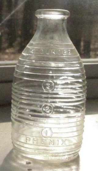 Vintage Nurser Baby Bottle Phenix Ovale 4oz Circa 1940 