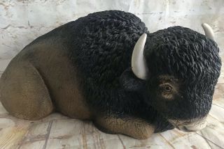 Vintage 1984 Buffalo Statue By Universal Statuary Corp 334 17” Resin