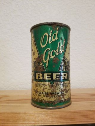 Old Gold Beer Non Oi Rare,  St.  Claire Brewing,  San Jose.  Ca.  1930 