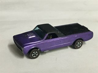 Vintage Purple Custom Fleetside Redline Hotwheel Diecast Car