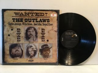 The Outlaws Wanted Lp Record Waylon Jennings Willie Nelson