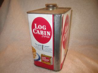 VINTAGE TOWLES LOG CABIN Syrup TIN Family Size 2