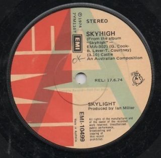 Skylight The Vibrants Rare 1974 Aust Promo Only 7 " Oop Soul Single " Skyhigh "