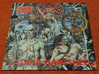 Napalm Death - Utopia Banished - 1992 Earache Lp,  7 " Rare Uk First Press A1/b1
