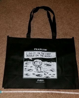 Peanuts Sdcc 2019 Exclusive Reusable Tote Bag Space Astronaut Snoopy On The Moon