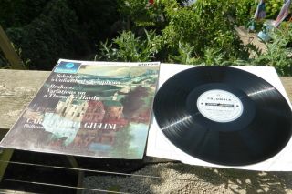 Schubert Unfinished Symphony Giulini Columbia Stereo B/s Sax 2424 Rare Uk Ed1 Lp