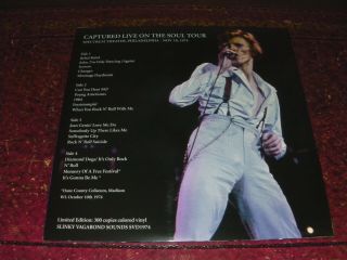 DAVID BOWIE - SOMETHING FOR THE SIGMA KIDS - RARE LIVE 2LP MARBLE VINYL 300 NO T 2