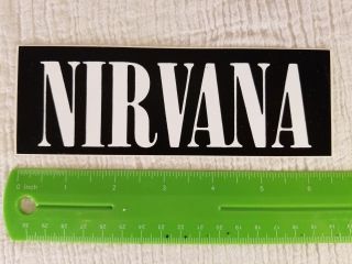 Nirvana Pre - Nevermind Tour Promotional Sticker 1991 Nevermind Album Collectible