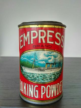 Antique Empress Brand Baking Powder Tin