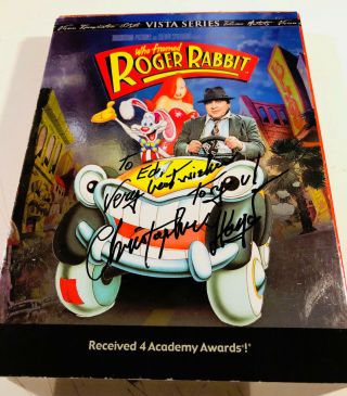 Who Framed Roger Rabbit Dvd Signed By Christopher Lloyd Autograph