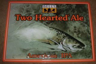 Bells Brewing Two Hearted Ale Metal Tacker Sign Craft Beer Brewing Brewery