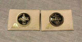 Coca Cola Damasquinado Toledo Spain Alca 18kt Gold Souvenir Collector Lapel Pin