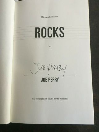 JOE PERRY BOOK ROCKS AEROSMITH SIGNED / AUTOGRAPHED EDITION HB 2