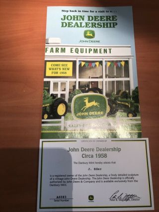 John Deere Dealership 1958 Display Tractors Farm Equipment Danbury 3