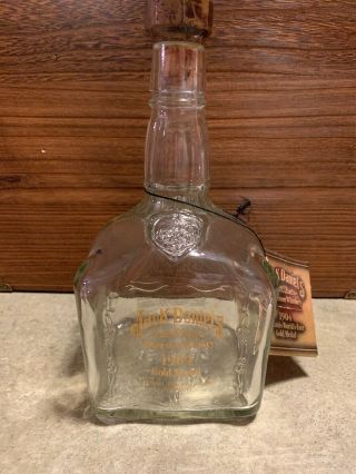 Jack Daniels 1904 St.  Louis Worlds Fair Gold Medal Bottle Hand Empty