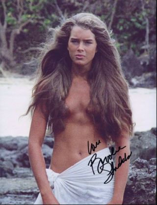 Sexy Movie Scene Brooke Shields Hand Signed The Blue Lagoon