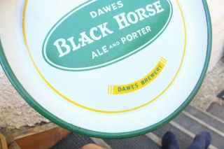 Vintage Dawes Black Horse Ale Beer Porcelain Tray Plate Dish Porter Brewery Sign 3