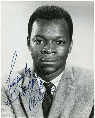 Brock Peters Actor B&w Signed Photograph