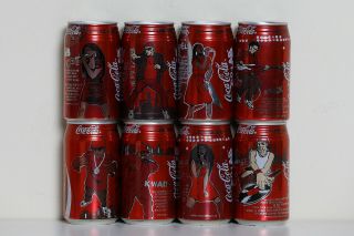 2004 Coca Cola 8 Cans Set From South Africa,  Co - Lab
