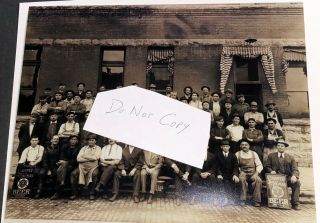 Reprint Rare Photo Schantz Thomas Brewing Beer Workers w Prepro Sign Dayton Ohio 7