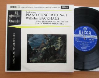 Swl 8008 Beethoven Piano Concerto No.  1 Backhaus Decca 10 " Wideband Ed1 Ex/ex