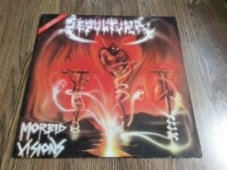 Sepultura - Morbid Visions / Bestial Devastation Lp 1991 R/c Records