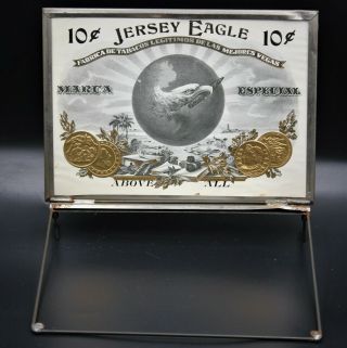 Vintage Rare Brooklyn,  Ny Cigar Advertising Box Easel & Lid