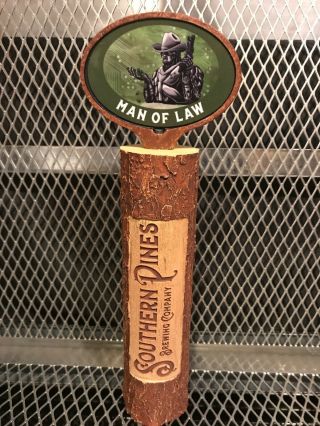Southern Pines Brewing Nc Man Of Law Ipa Rare 10 " Pub Bar Beer Tap Handle