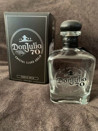 1942 Don Julio 70th Anniversary Limited Edition Anejo Tequila 750ml Empty W/box