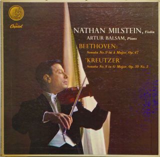 N.  Milstein A.  Balsam Beethoven Sonata 9 " Kreutzer ",  Sonata 8 Capitol Pao 8430
