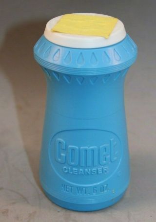 Vintage Comet Cleanser 6 Oz Plastic Decorator Bottle And Nos